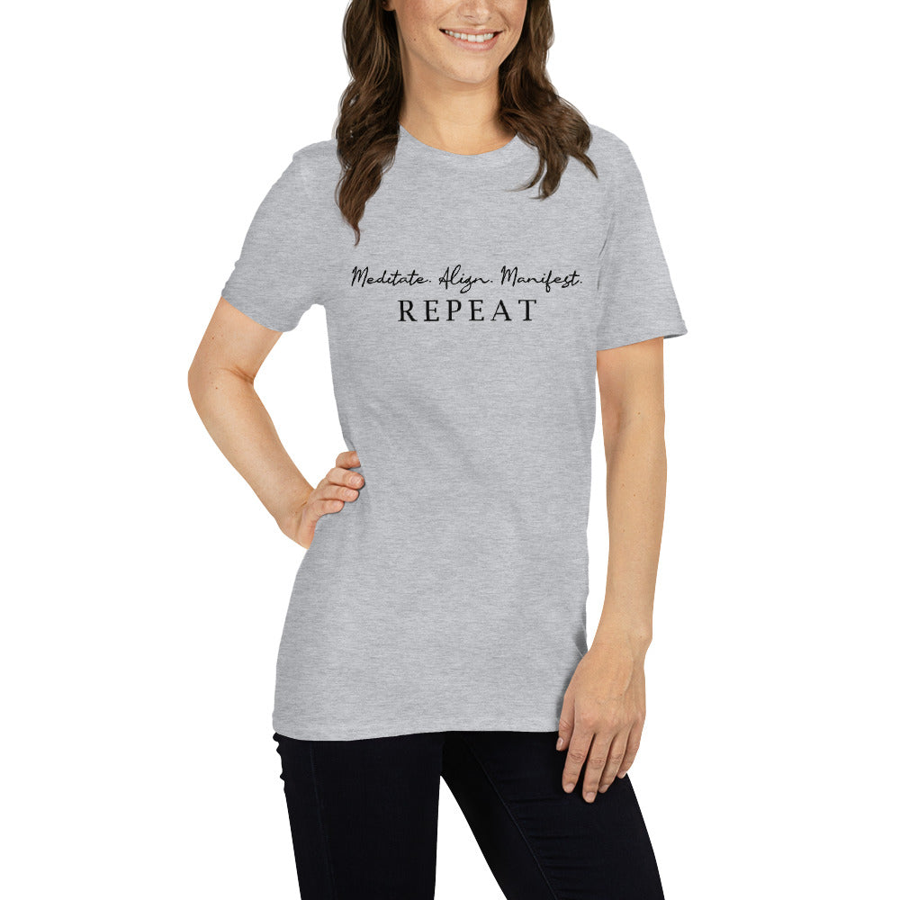 Meditate Align Manifest Repeat Tee