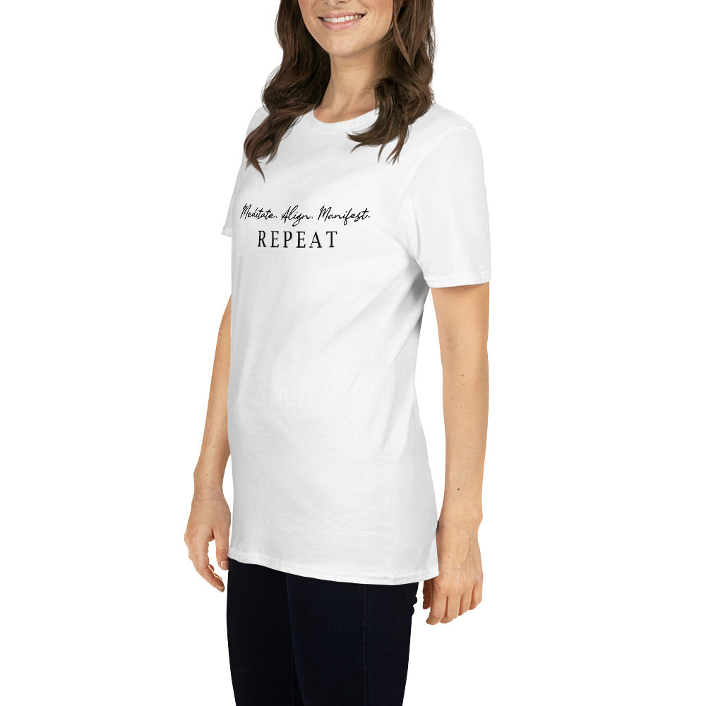 Meditate Align Manifest Repeat Tee