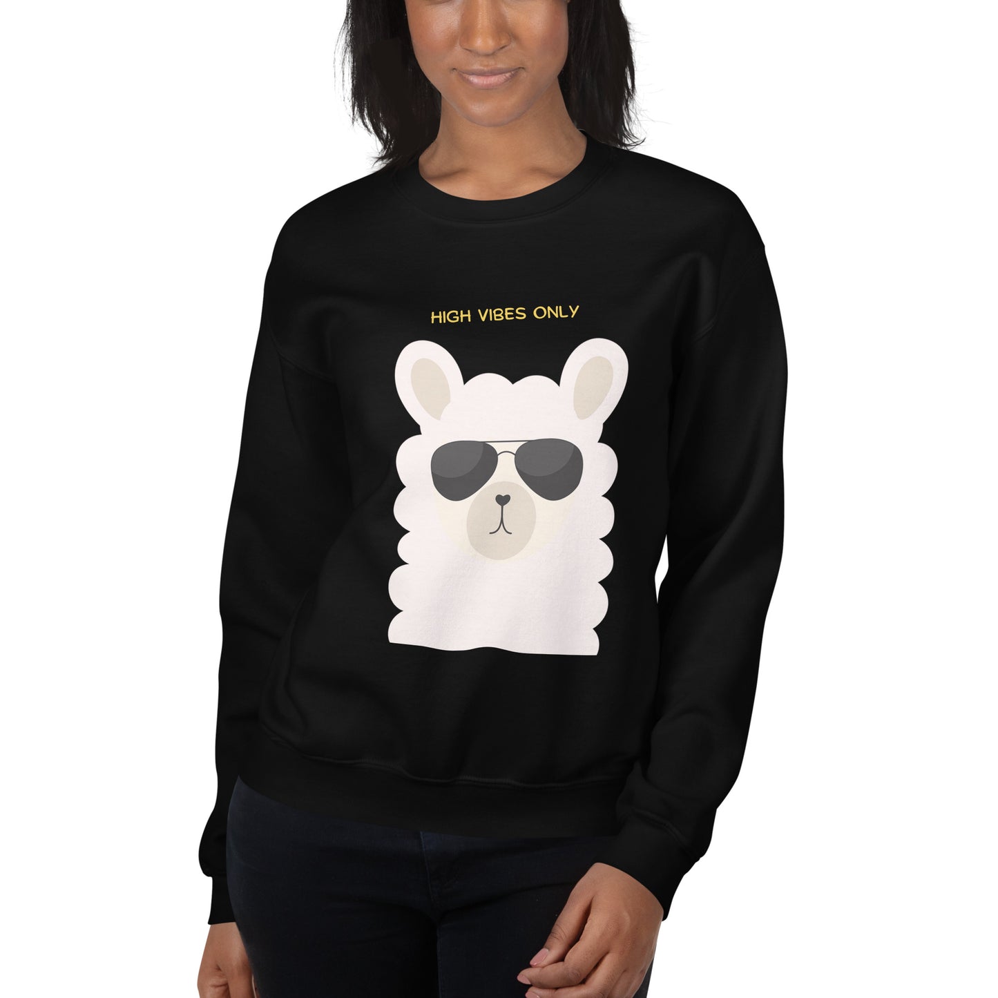 High Vibe Llama Unisex Sweatshirt