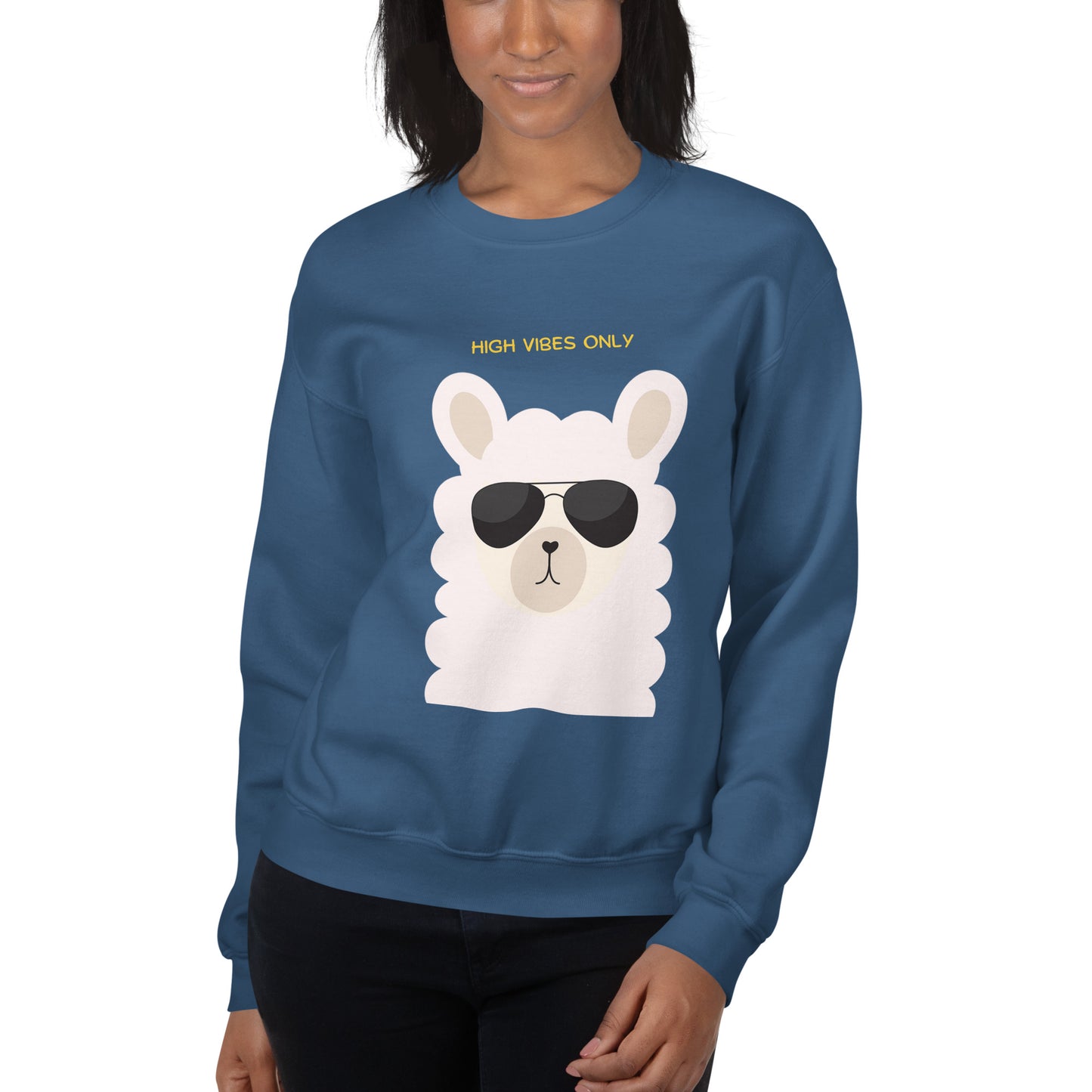 High Vibe Llama Unisex Sweatshirt