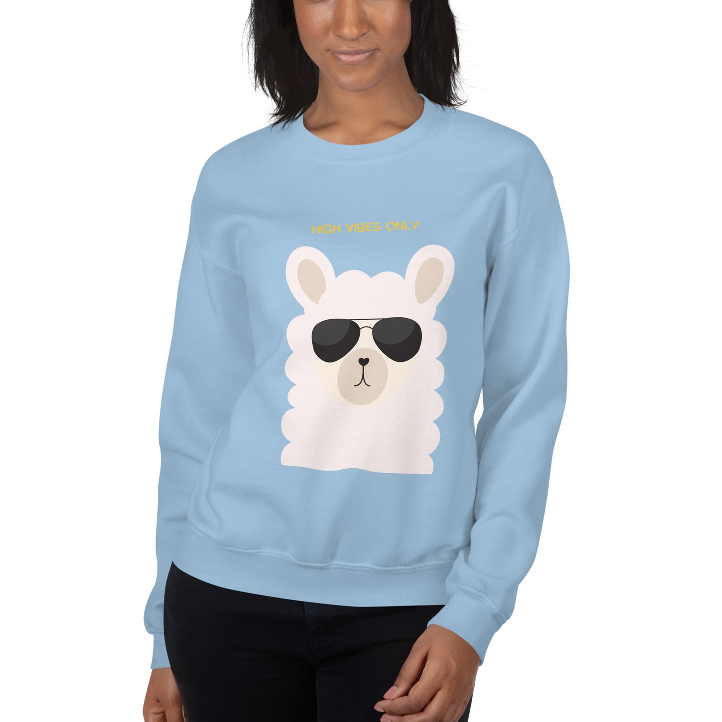 High Vibe Llama Unisex Sweatshirt