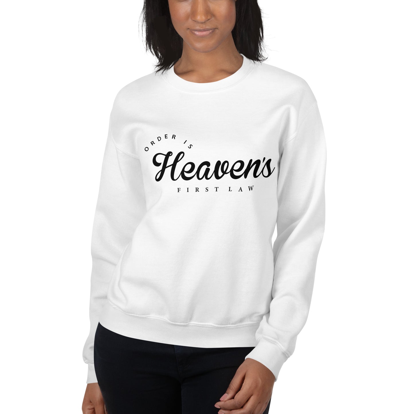 Order Is Heaven's First Law Sweatshirt White