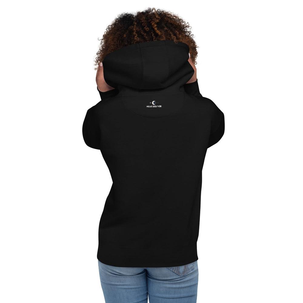 Women's Black Hoodie | Girls Intuition Hoodie | Wear High Vibe